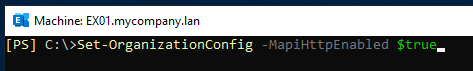 command to check MAPI ove HTTP is enabled